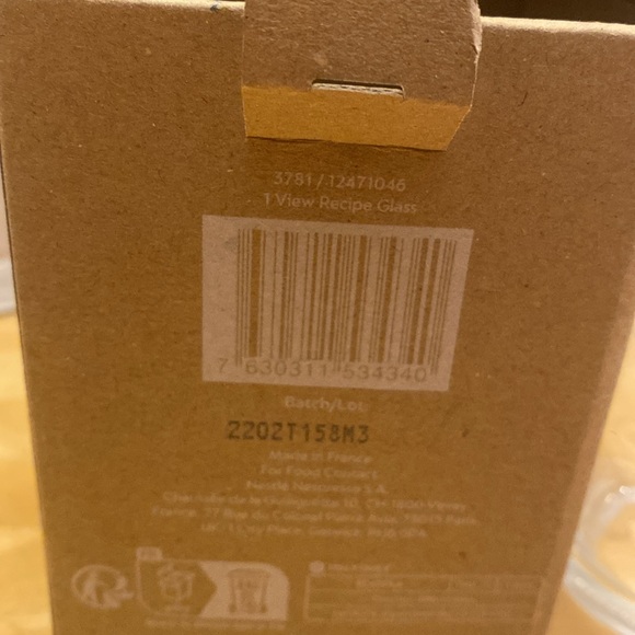 Nespresso view recipe glass. NIB. Use to make & drink coffee recipes 12 oz - Picture 4 of 4